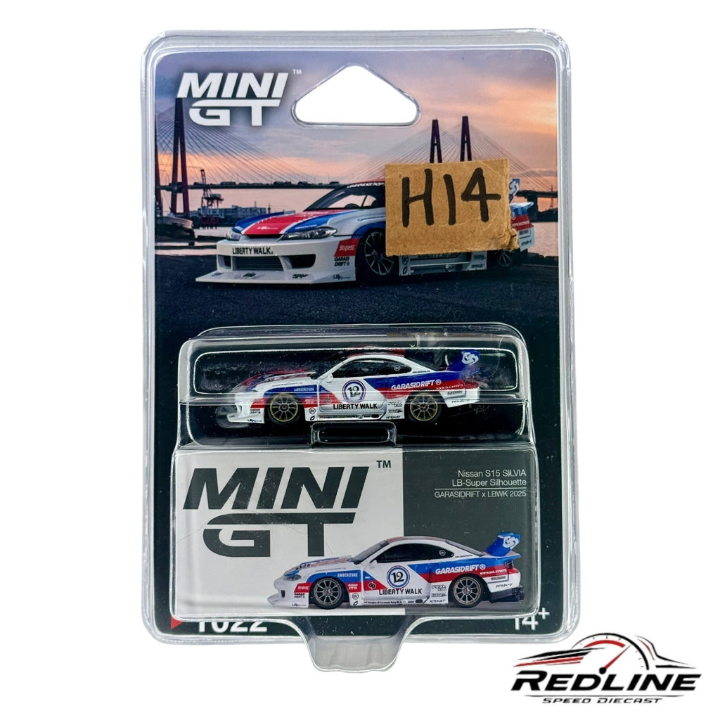 🎌Mini GT Nissan LB-Super Silhouette S15 SILVIA GARASIDRIFT x LBWK 2025 H14🎌