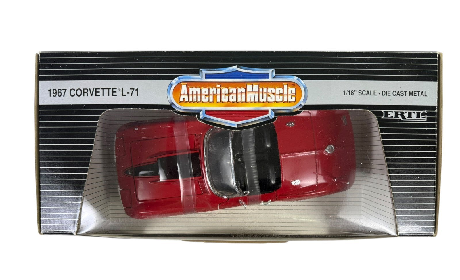 🇺🇸ERTL American Muscle 1955 Chevy Bel-Air Convertible Red & Ivory 1:18 GS🇺🇸