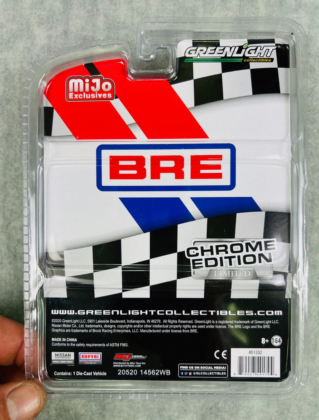 🎌GreenLight Collectibles MiJo Exclusive Chrome Edition 2019 Nissan 370Z BRE H31