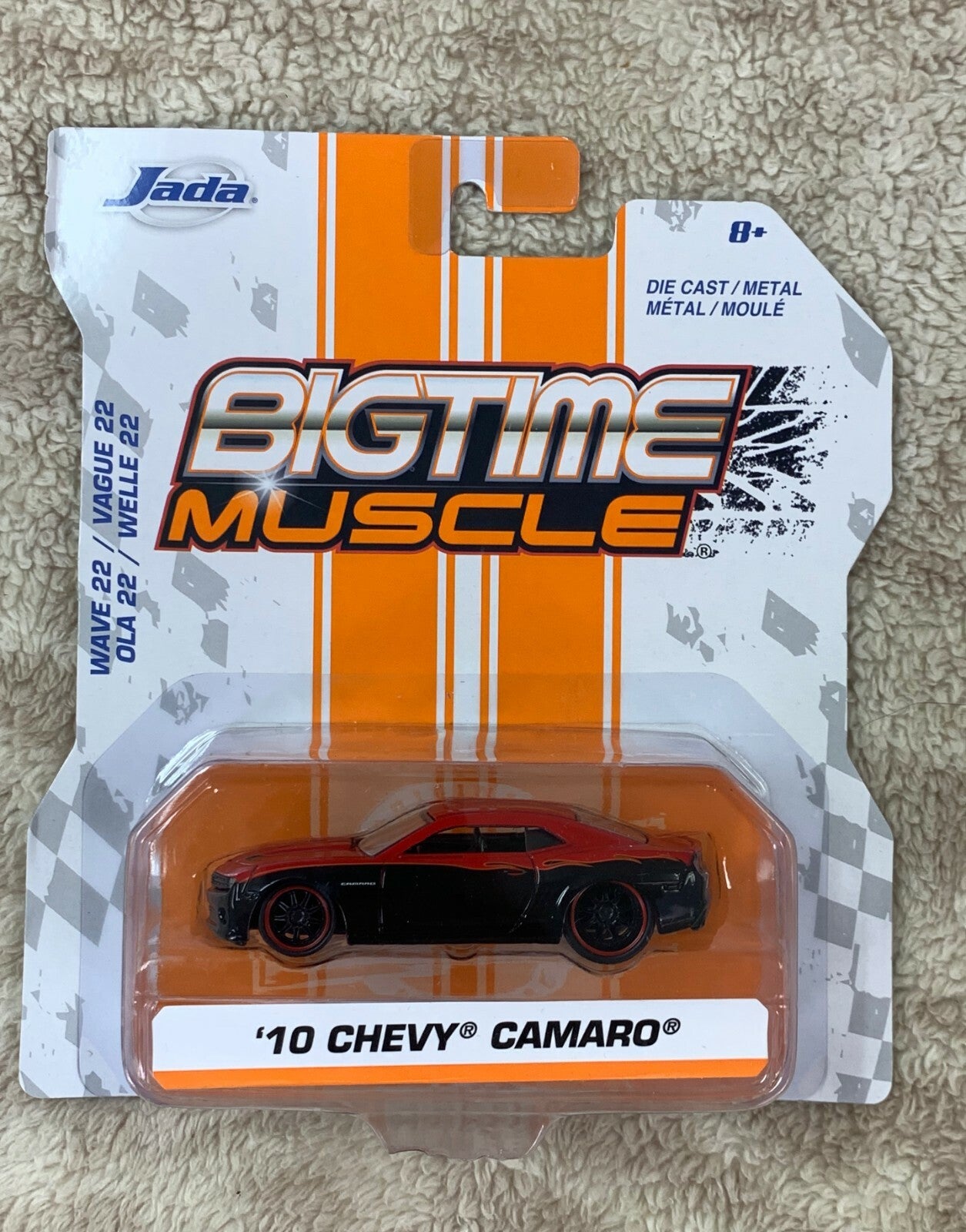 BIGTIME Muscle 1:64 ‘10 Chevy Camaro - Red/Black NIB Diecast Metal Jada Toys HW4