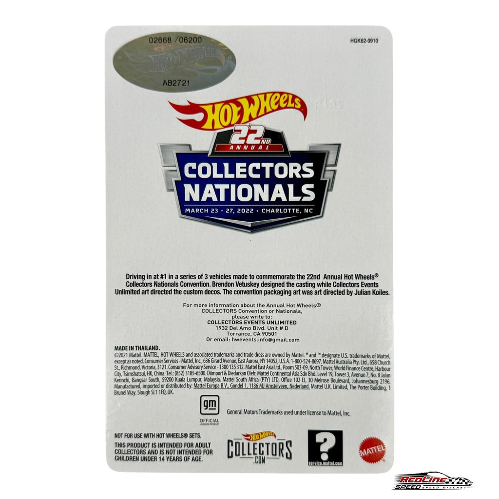🔥Hotwheels 22nd Annual Collectors Nationals 70 Chevy 2WD Blazer 2688/6200 H31🔥