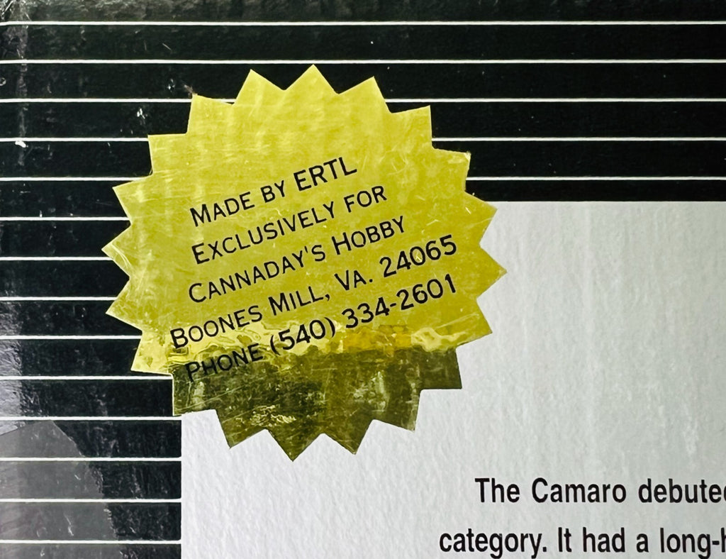 🇺🇸Ertl American Muscle 1969 Camaro Z-28 Black Diecast 1:18 Scale 1 of 1500🇺🇸