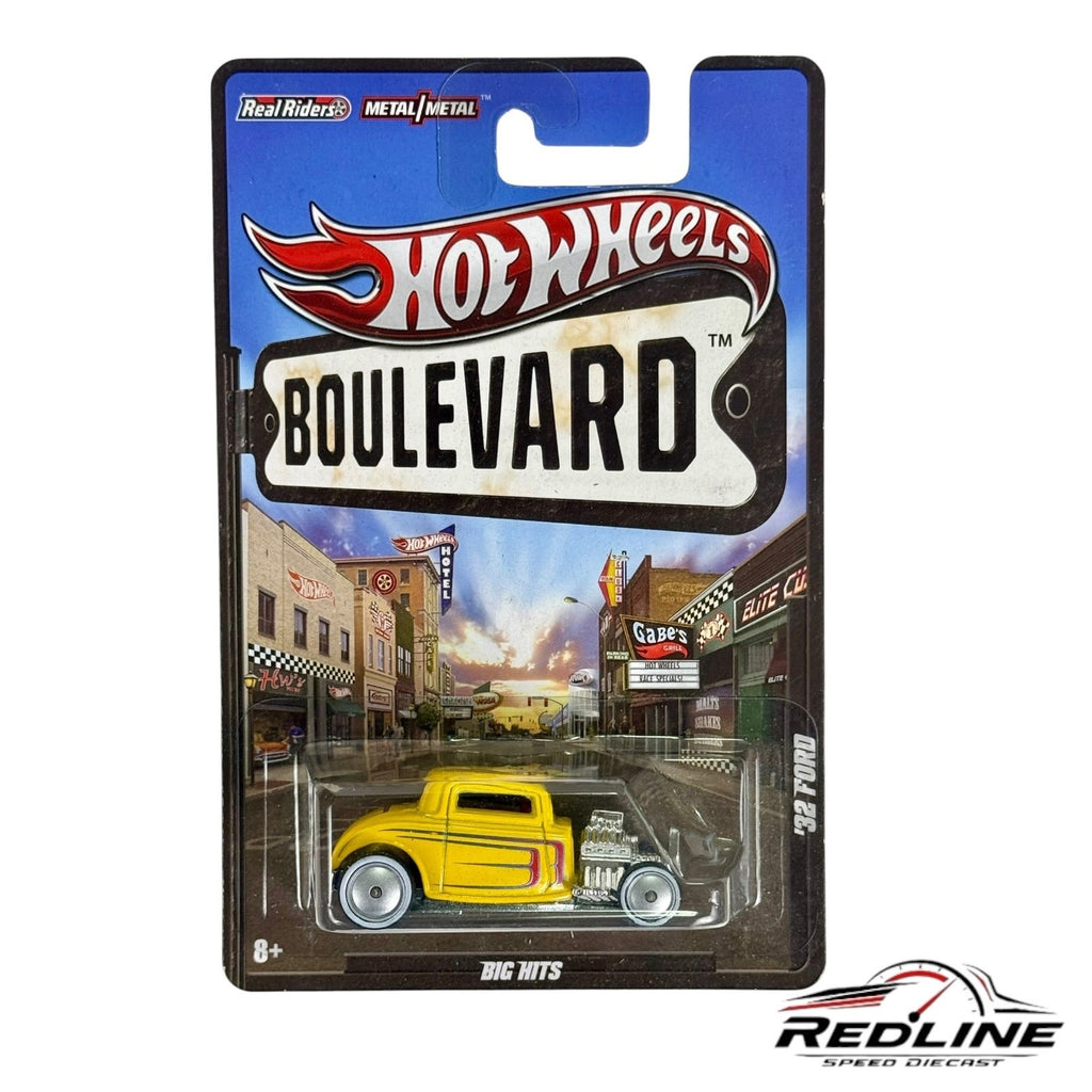🇺🇸Hot Wheels Boulevard Big Hits '32 Ford Real Riders H13🇺🇸