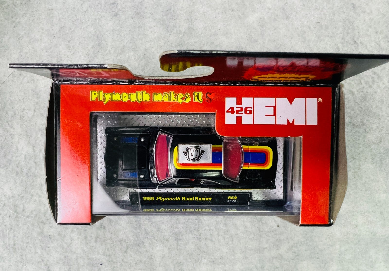 🇺🇸M2 Machines 1969 Plymouth Road Runner 426 Hemi Rapid Transit System R69 H31