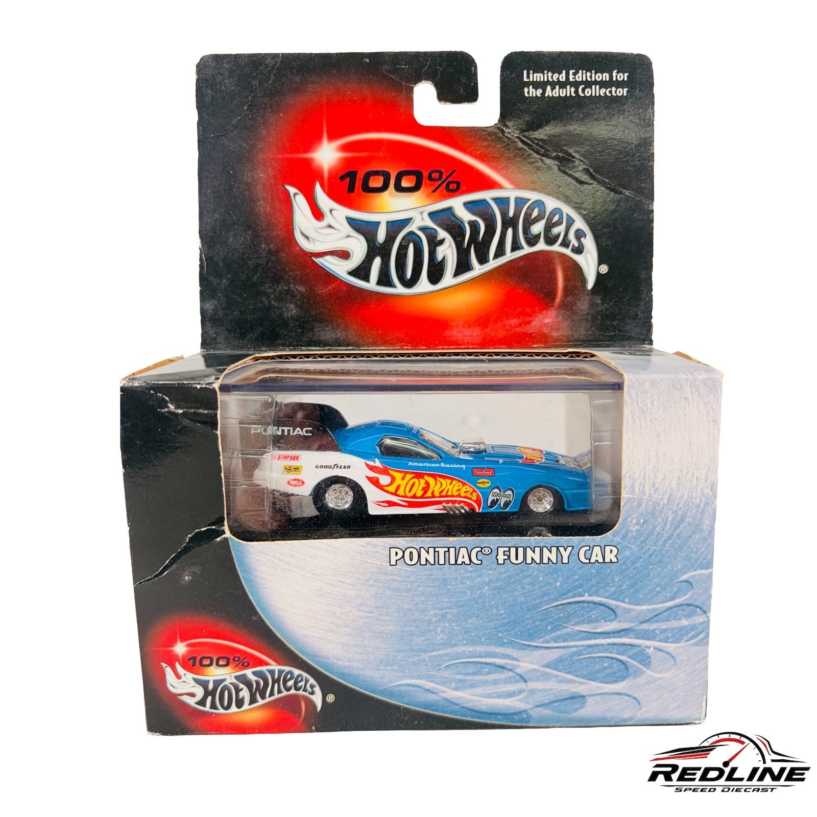 🇺🇸Hotwheels 100% Pontiac Funny Car Blue 1:64 D3🇺🇸