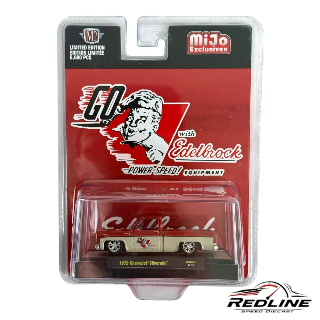 🇺🇸M2 Machines 1979 Chevrolet Silverado Go With Edelbrock MiJo Exclusives H33