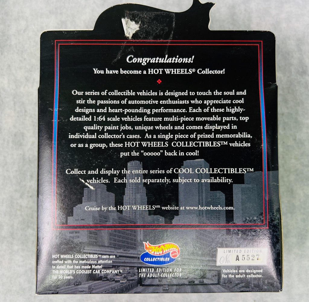 Hot Wheels Collectibles 1967 Corvette Sting Ray Black Box Limited Edition New L!