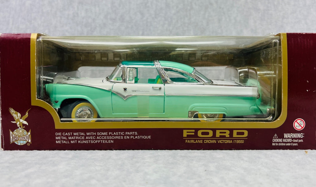 🇺🇸🇺🇸Road Legends 1955 Ford Fairlane Crown Victoria  1/18 Scale Green🇺🇸🇺🇸