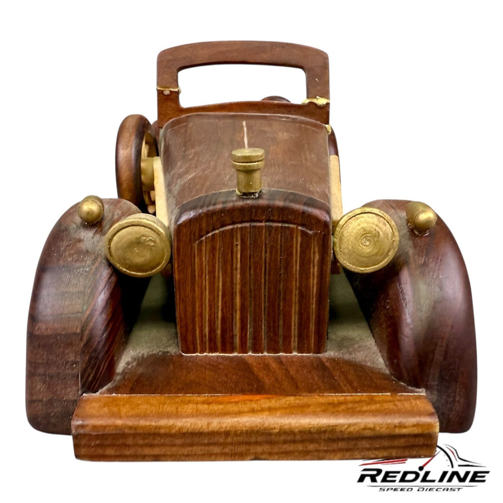 🇺🇸Old Model Wooden Car Handcrafted Classical Convertible Car🇺🇸