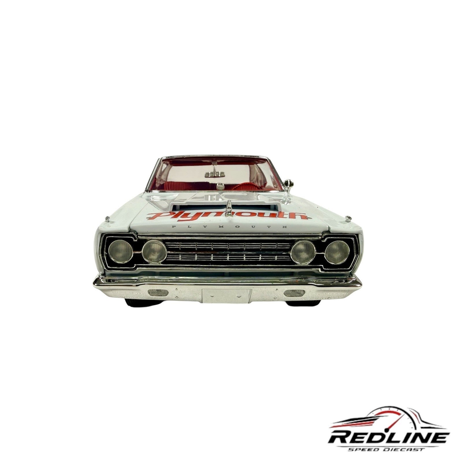 🦅🦅ACME 1967 Plymouth Belvedere II Super Stock WHITE  1:18 C1🦅🦅