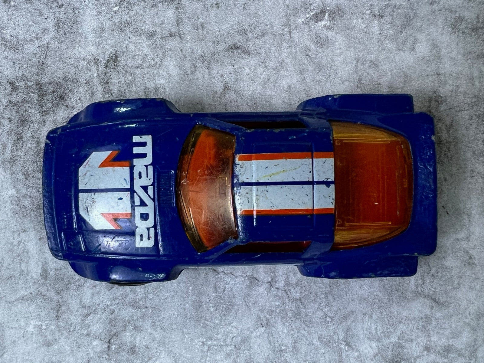🎌🎌🎌Matchbox 1982 Mazda RX7 Blue IMSA Body Made in Macau 1:58 C1🎌🎌