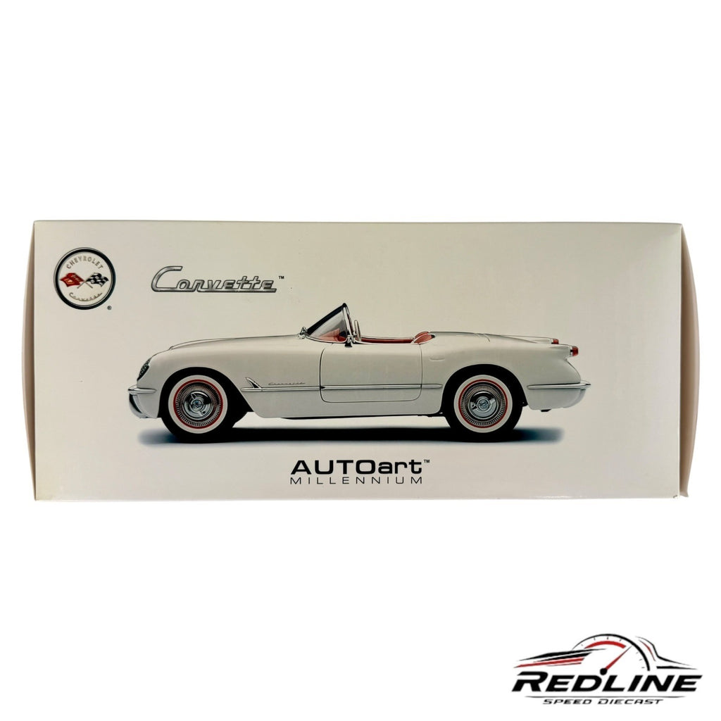🇺🇸Autoart Millennium 1953 Chevrolet Corvette White 1:18 C1🇺🇸