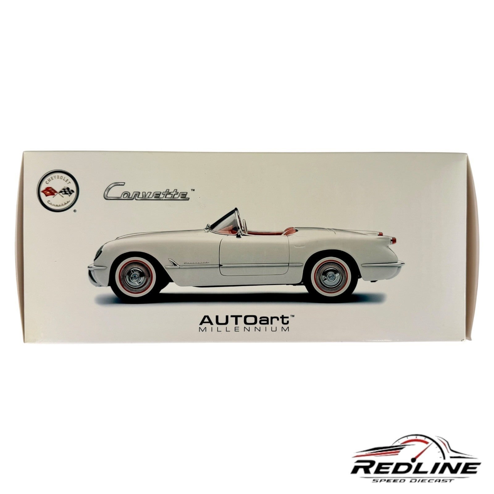 🇺🇸Autoart Millennium 1953 Chevrolet Corvette White 1:18 C1🇺🇸