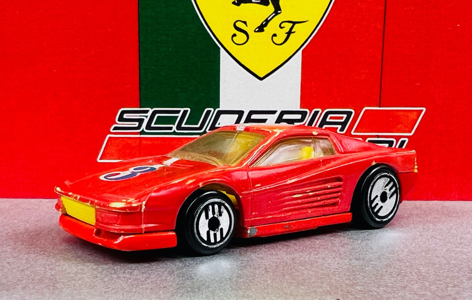 🇮🇹🇮🇹Hot Wheels Ferrari Testarossa Color FX Changer UHs LOOSE C22🇮🇹🇮🇹