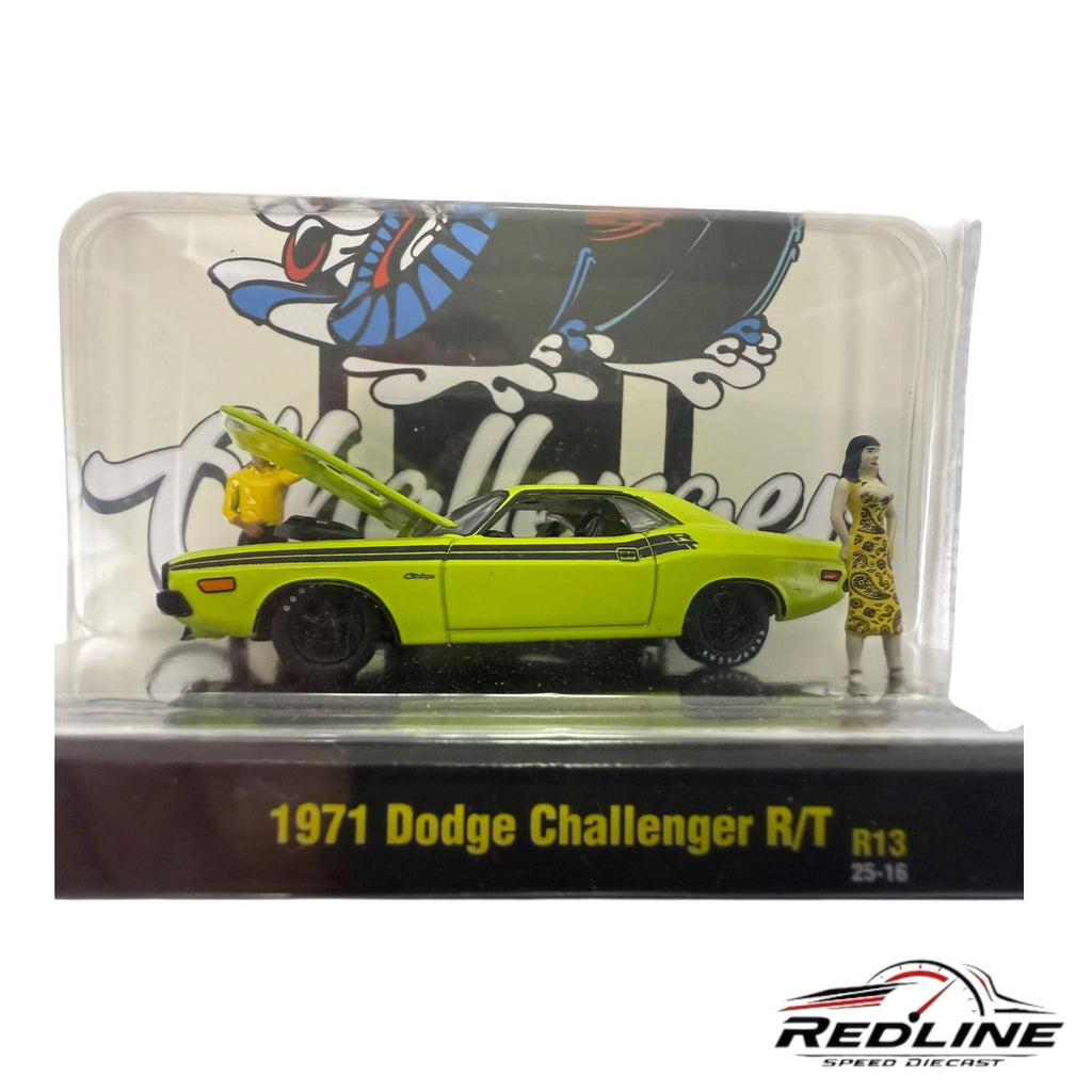🇺🇸🇺🇸M2 Machines 1971 Dodge Challenger R/T Chase R13 25-16 H29🇺🇸🇺🇸