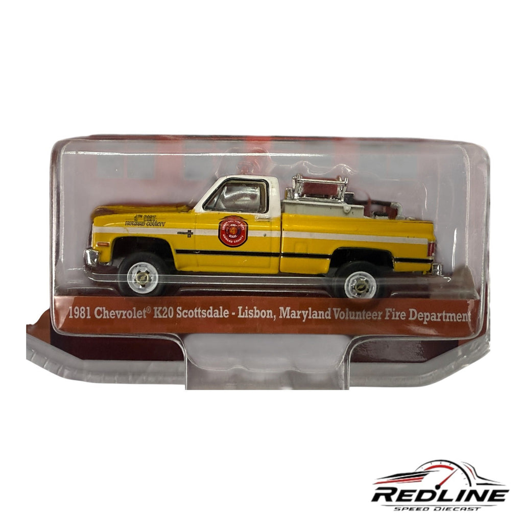 Greenlight Fire & Rescue S-2 1981 Chevy K-20 Scottsdale Lisbon MD Fire Dept H28
