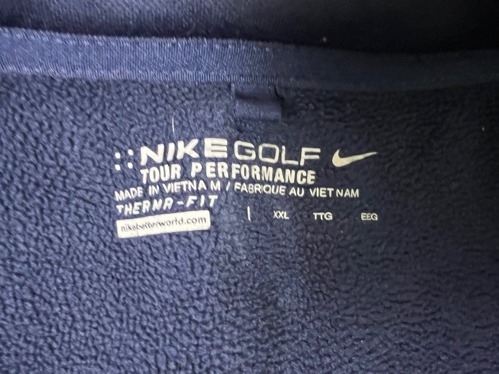 🏌️NIKE GOLF TOUR PERFORMANCE Therma-Fit 1/4 Zip Pullover Mens 2XL LAKE GENEVA🏌