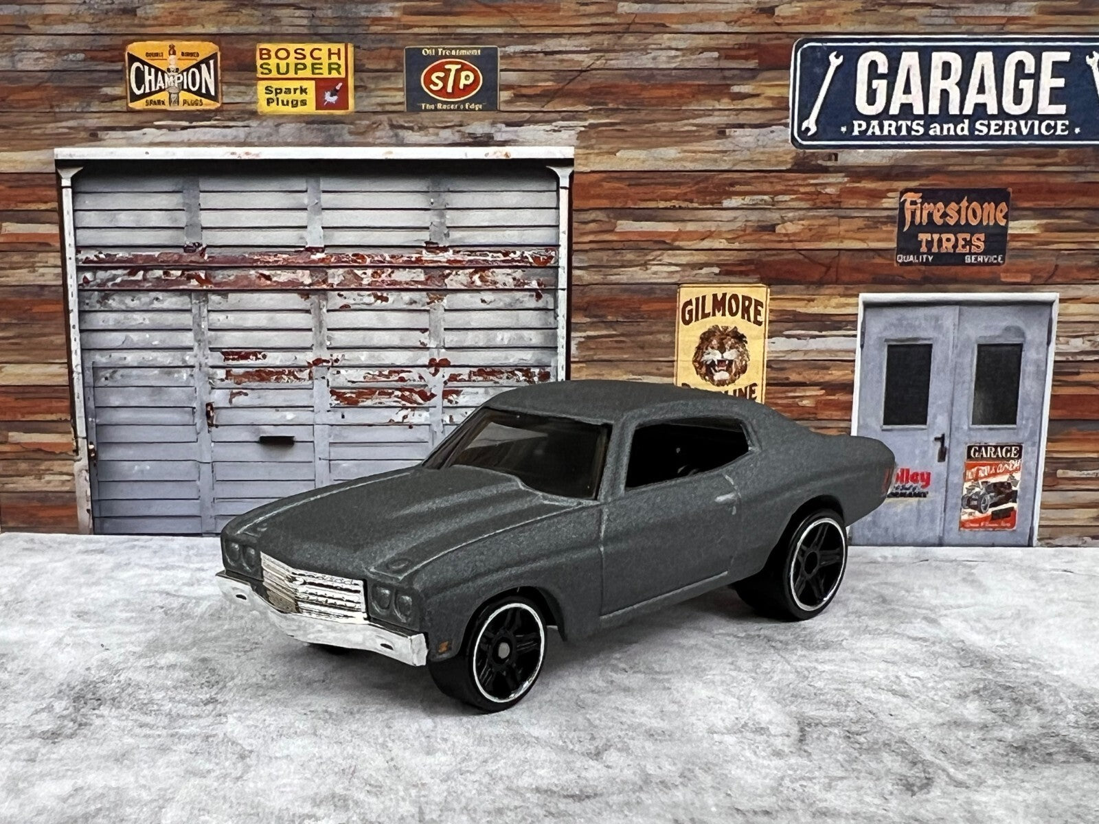 🇺🇸🇺🇸🇺🇸Hot Wheels 1970 Chevelle SS Flat Grey Loose C11🇺🇸🇺🇸🇺🇸