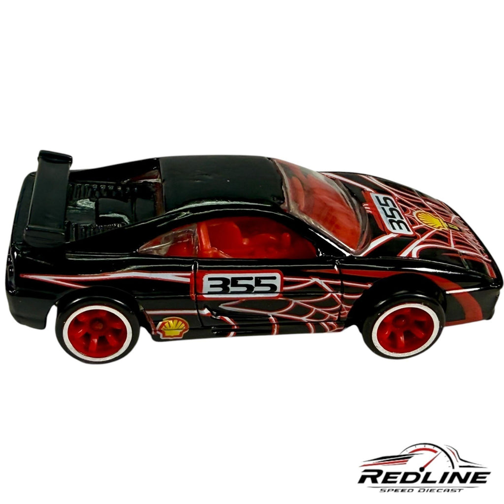 🇮🇹Hot Wheels Ferrari Racer # 7  Ferrari 355 Challenge Black C5 LOOSE🇮🇹