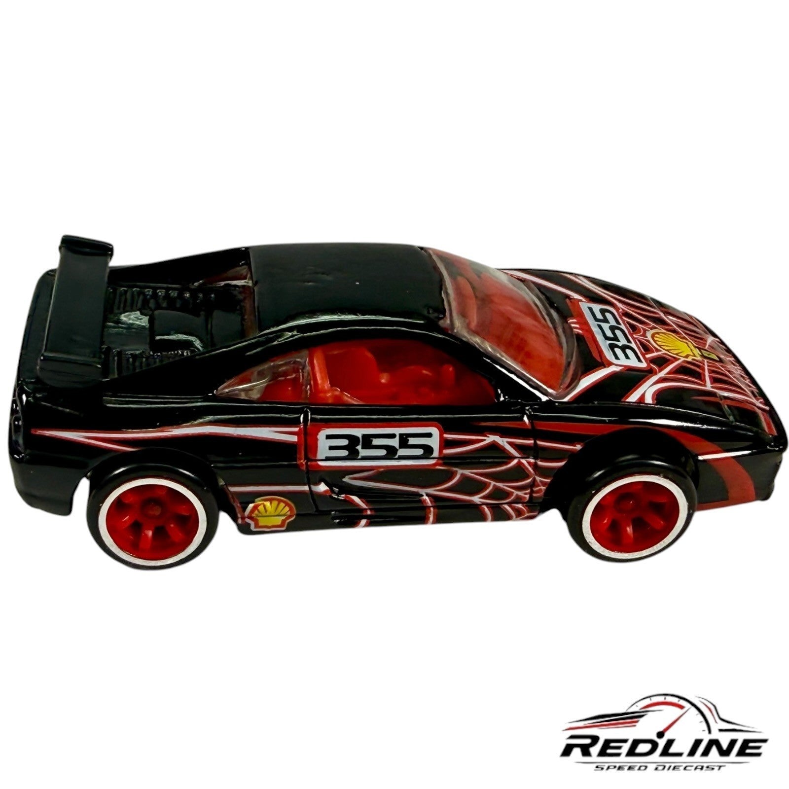 🇮🇹Hot Wheels Ferrari Racer # 7  Ferrari 355 Challenge Black C5 LOOSE🇮🇹