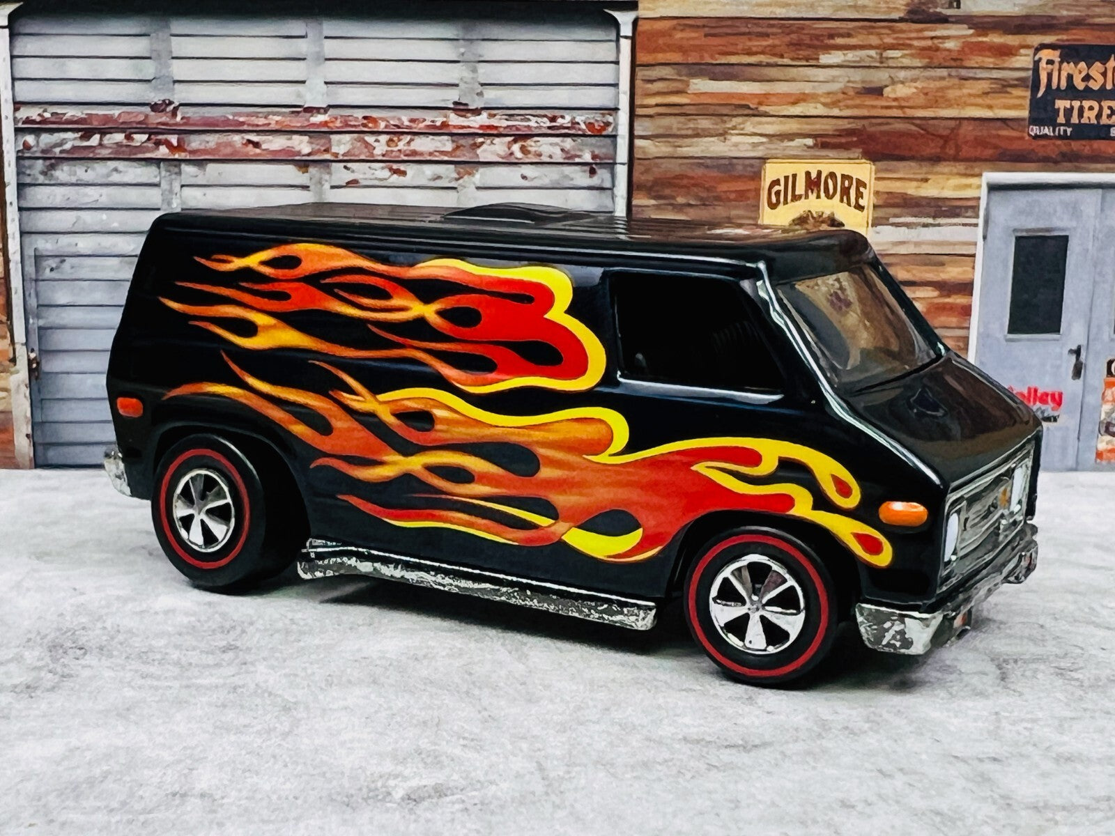 🔥🔥Hot Wheels RLC Red Line Club 2003 Collector Convention 70'S Van Black C4🔥🔥