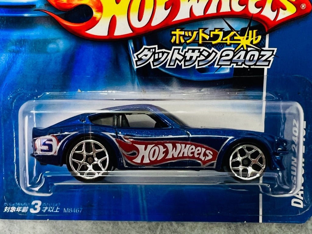 🎌🎌Hot Wheels 2007 Japanese Variant Short Card Datsun 240z Rare Blue H31🎌🎌🎌