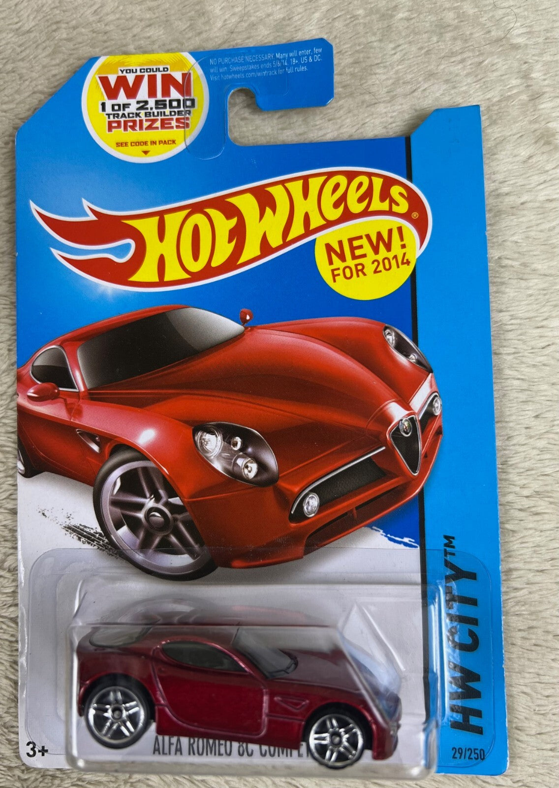 🇮🇹🇮🇹HOT WHEELS HW CityNight Burnerz RedALFA ROMEO 8C COMPETIZIONE HW12🇮🇹