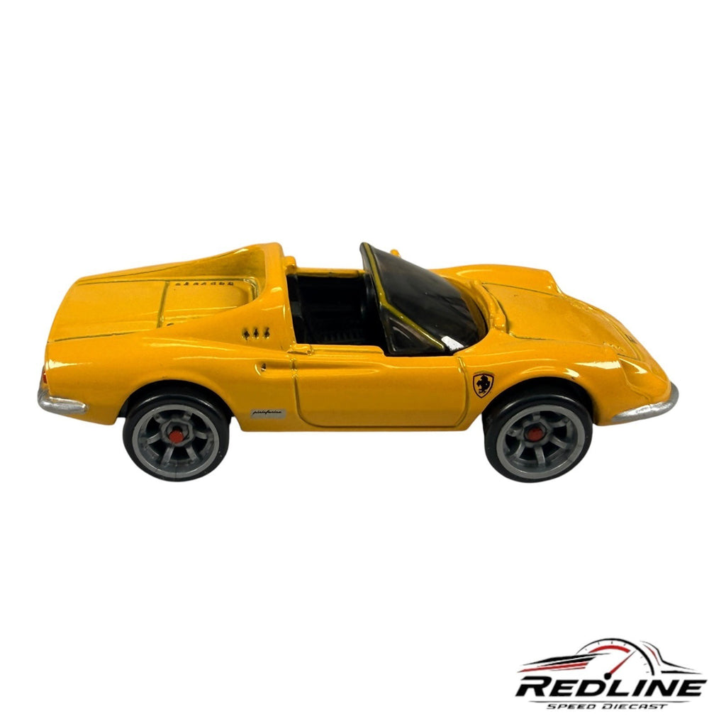 🇮🇹🇮🇹Hot Wheels Ferrari Racer Dino 246 GT Yellow Loose C13🇮🇹🇮🇹