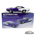 🦅🦅ACME 1971 Plymouth Barracuda 383 Purple White 1:18 C1`🦅🦅
