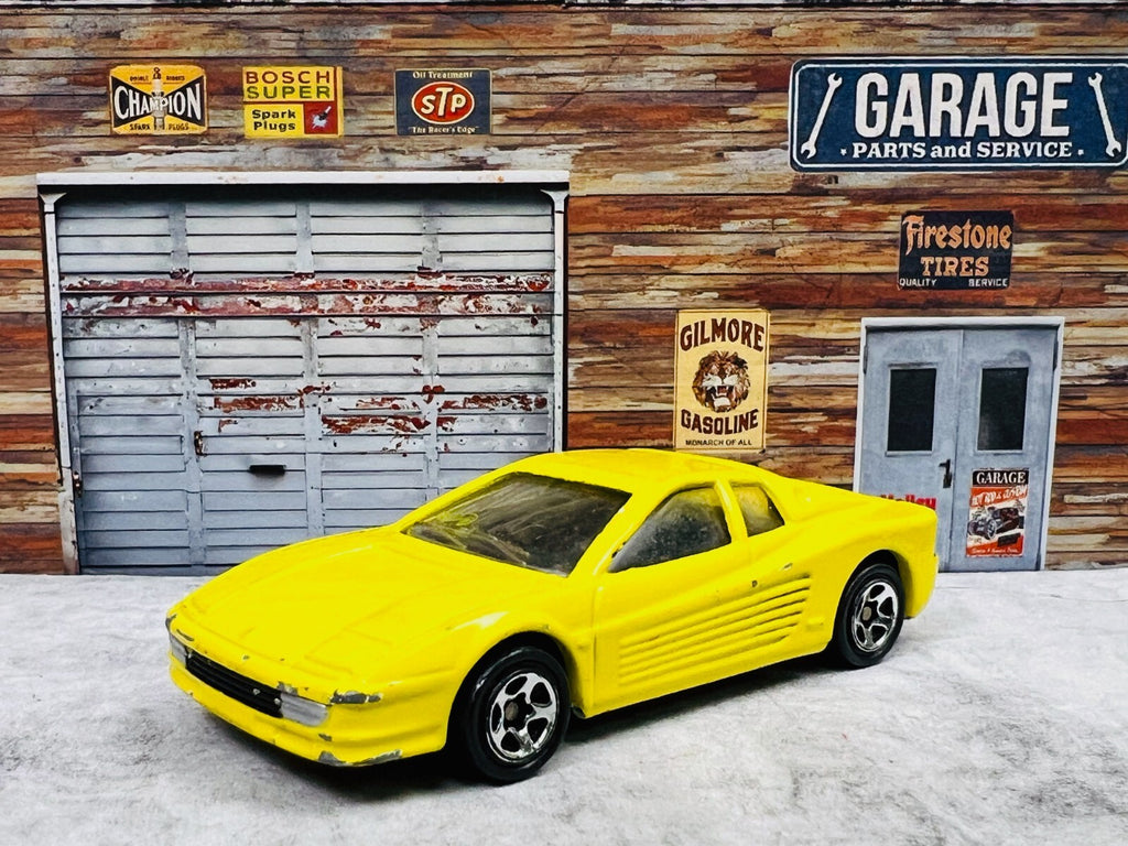 🇮🇹🇮🇹🇮🇹 Hot Wheels Exclusive Ferrari Testarossa Yellow C18🇮🇹🇮🇹🇮🇹