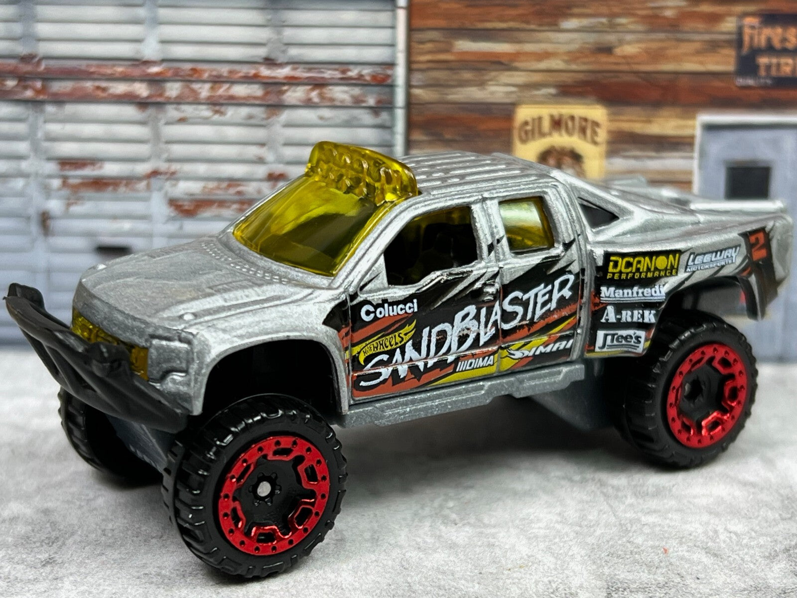 🔥🔥🔥 Hot Wheels Speed Blur Silver Sandblaster Ford F-150 C4🔥🔥🔥