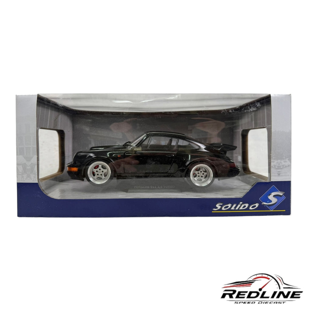 🇩🇪🇩🇪Solido 1990 Porsche 911 (964) Turbo Black 1:18 A1🇩🇪🇩🇪