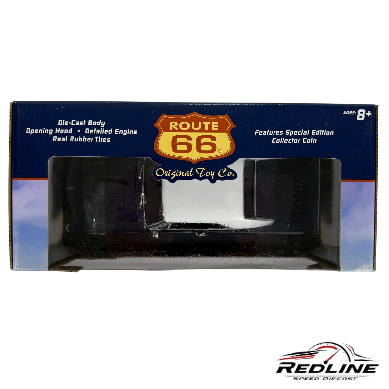 🇺🇸Route 1966 Pontiac GTO Dark Blue 1:18 B3🇺🇸