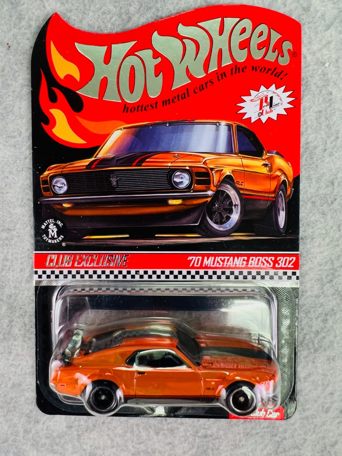 🇺🇸🇺🇸Hot Wheels '70 Mustang Boss 302 Orange RLC Club Exclusive H29🇺🇸🇺🇸