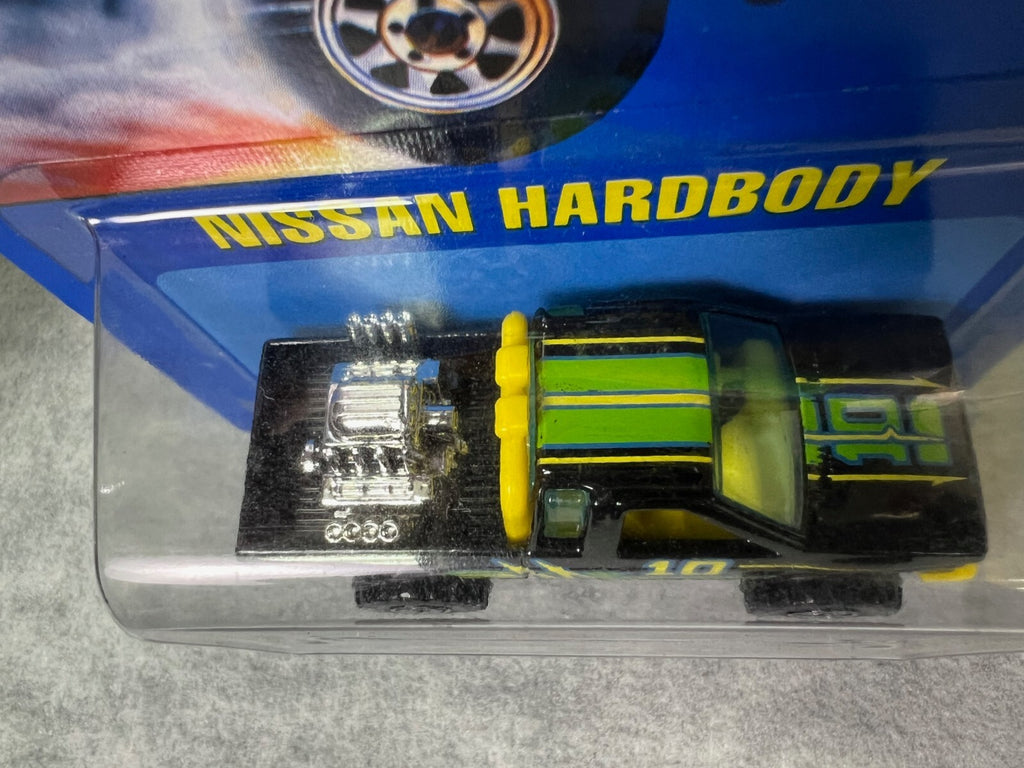 🔥🔥Hotwheels Nissan Hardbody 4x4 Pickup Truck Black BCT Wheel Variation H21🔥🔥