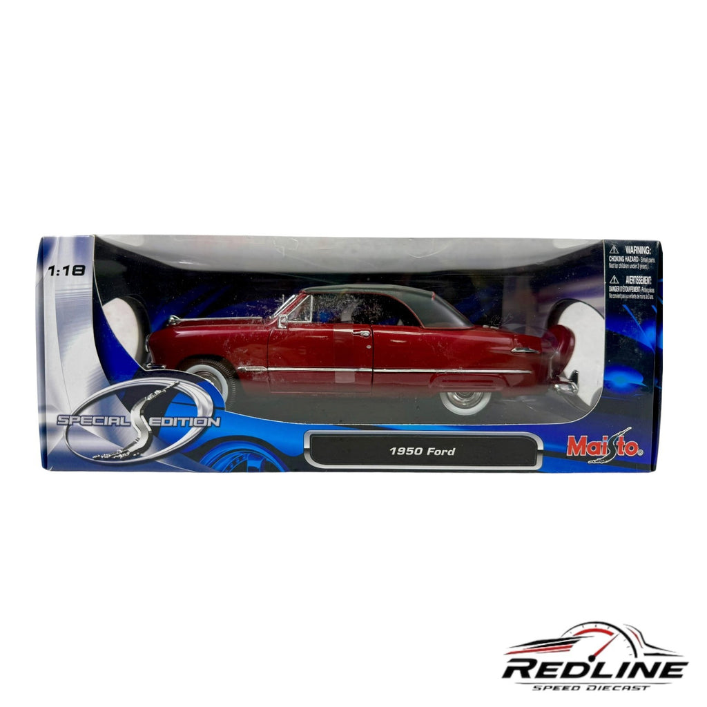 🇺🇸🇺🇸Maisto Special Edition Diecast Collection 1950 Ford Red 1:18🇺🇸🇺🇸