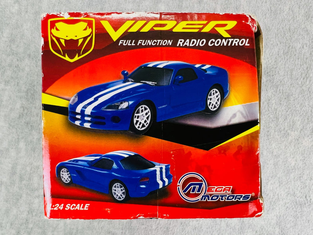 🇺🇸MEGA MOTORS Dodge Viper SRT-10 Radio Controlled 1:24Scale Car RED🇺🇸