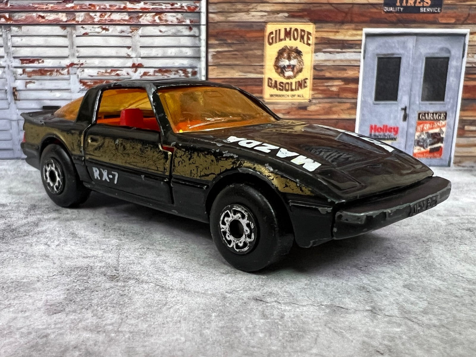 🔥🔥🔥Matchbox Lesney Superfast Mazda RX-7 Black & Gold Macau 1979 C9🔥🔥🔥