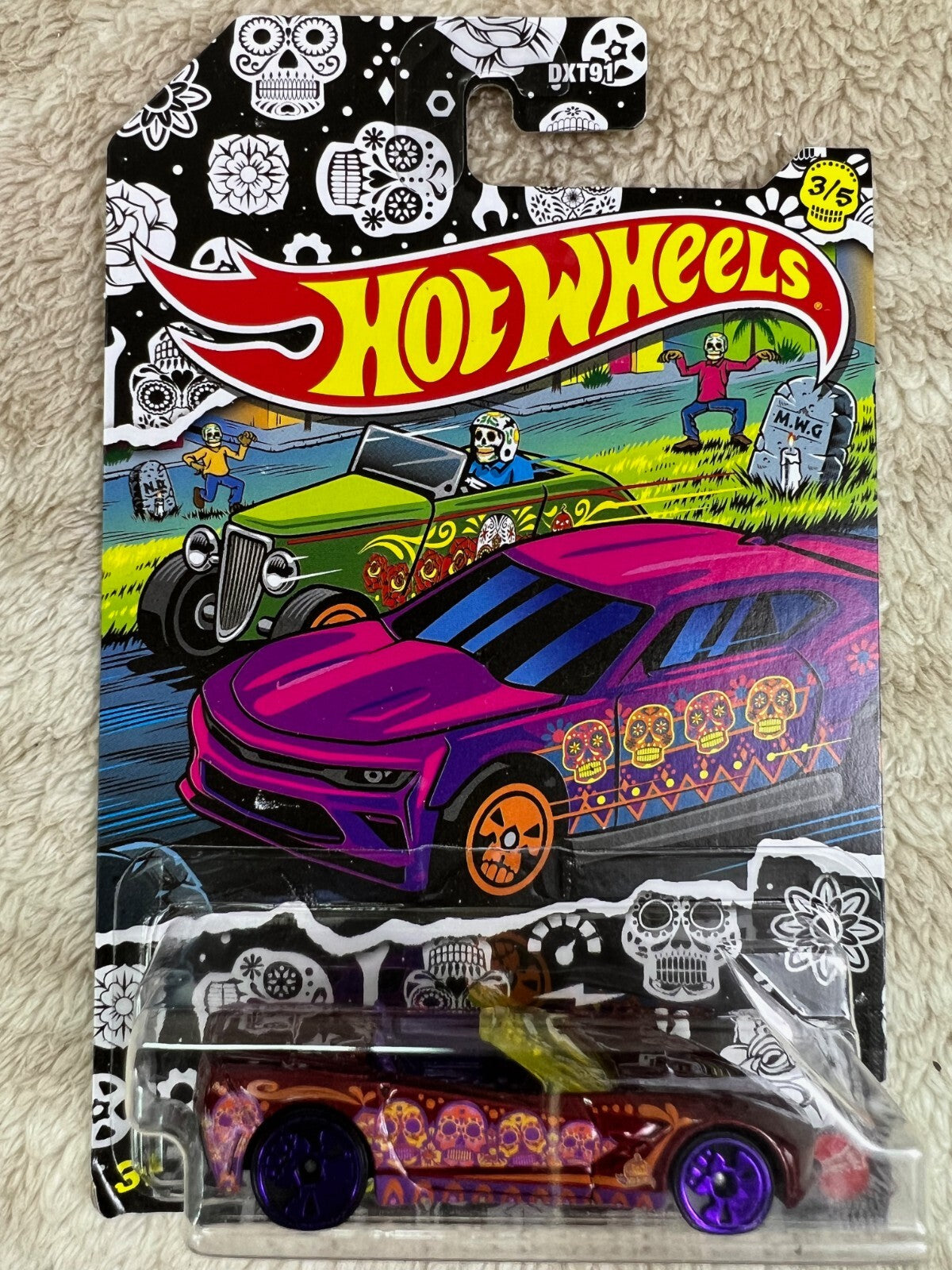 🔥🔥🔥🔥Hot Wheels Day of the Dead '14 Corvette Stingray HW19🔥🔥🔥🔥