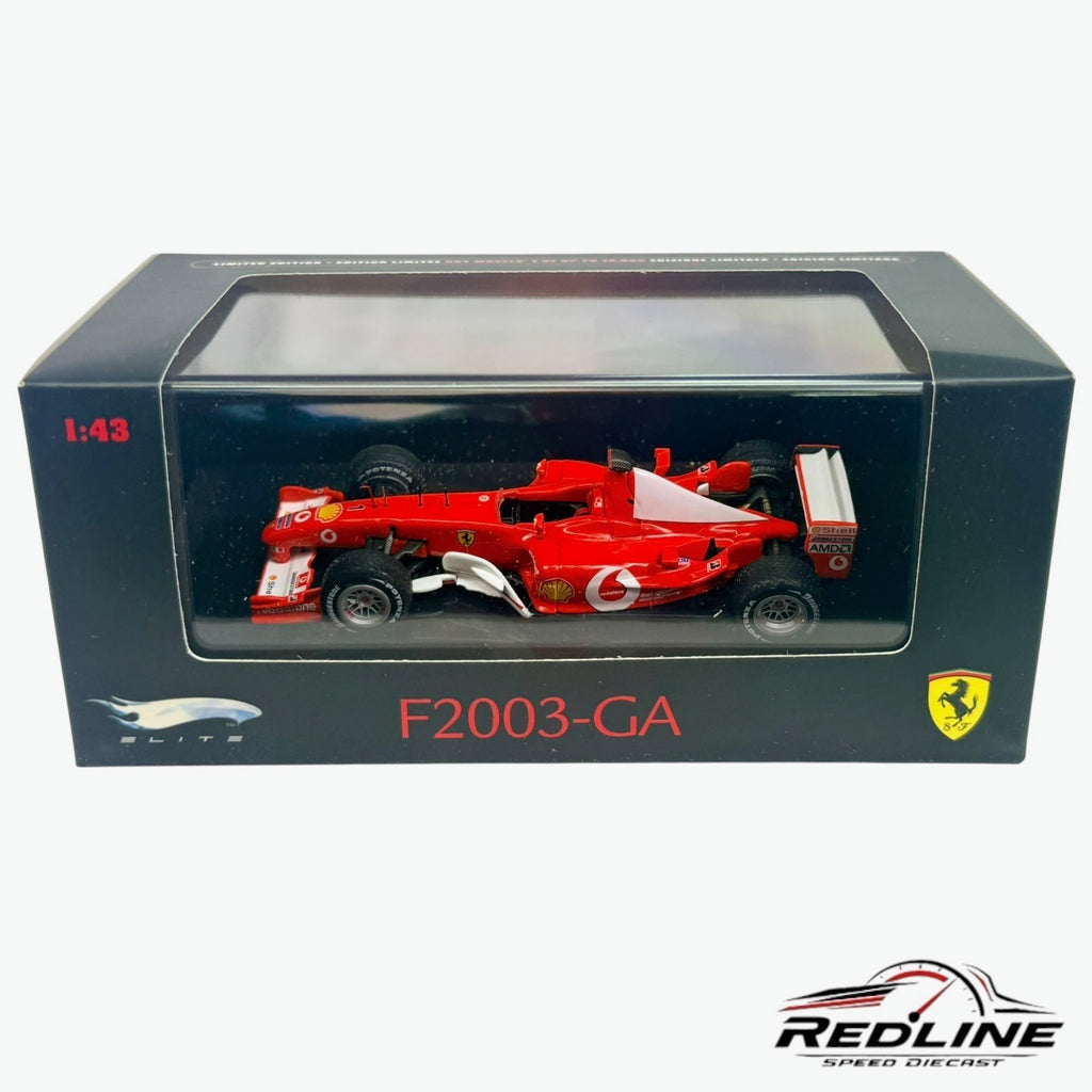 🇮🇹Hot Wheels Elite Ferrari F2003-GA Michael Schumacher #1 Marlboro 1:43🇮🇹