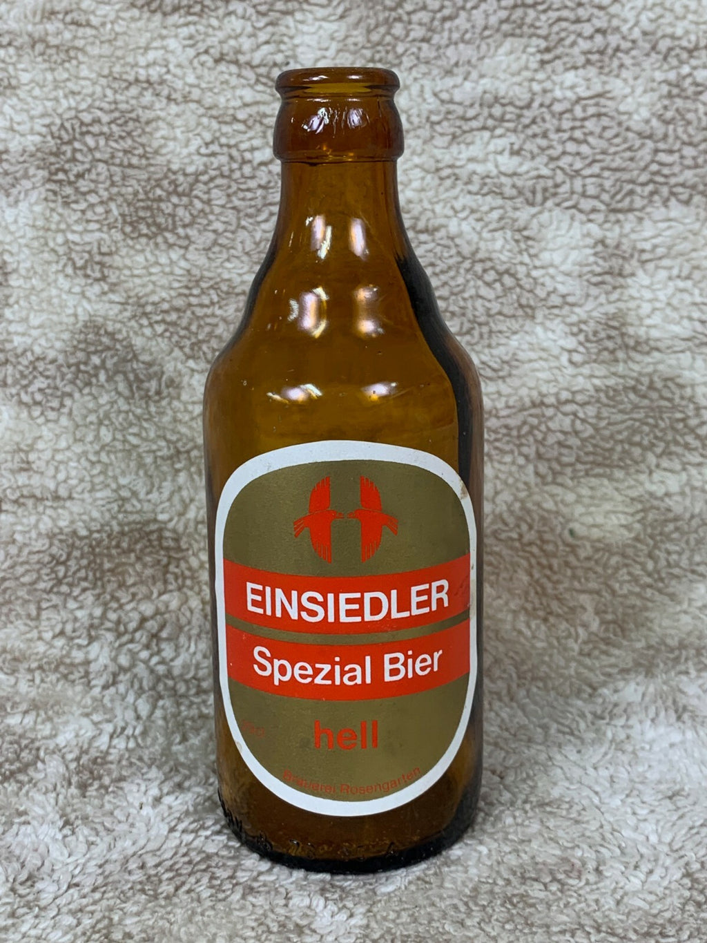***Vintage Einsieder Spezial Bier Beer Bottle Glass Brown Empty Barware BB01****