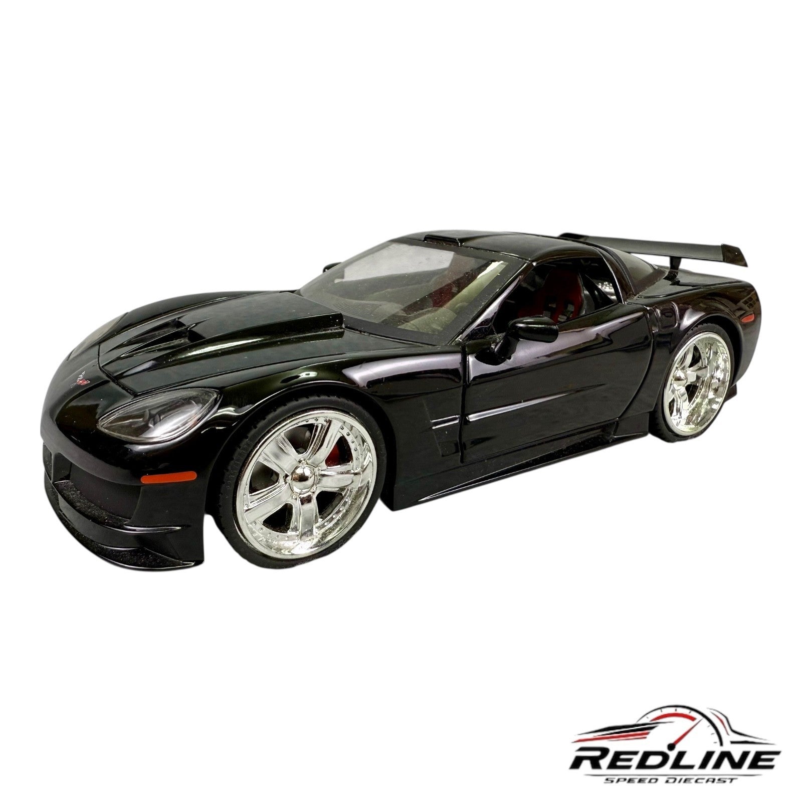 🇺🇸🇺🇸🇺🇸1 BADD RIDE 2005 CORVETTE C6 BLACK 1/24🇺🇸🇺🇸🇺🇸