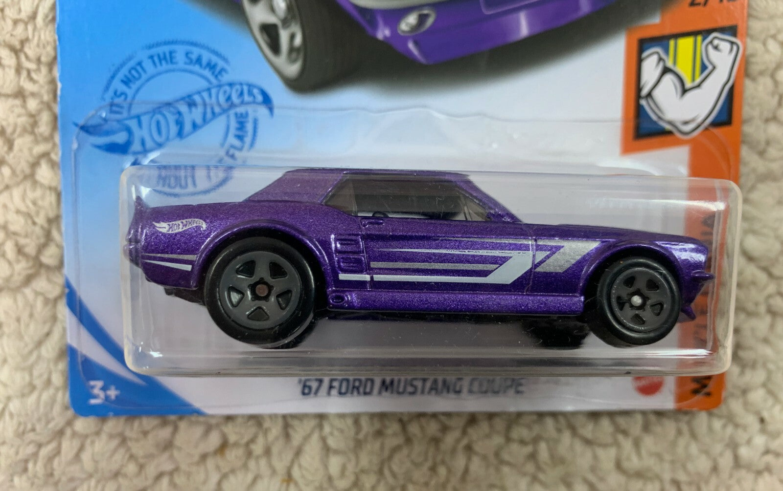 Hot Wheels '67 Ford Mustang Coupe Purple #192 192/250 2021 Muscle Mania 2/10 HW5
