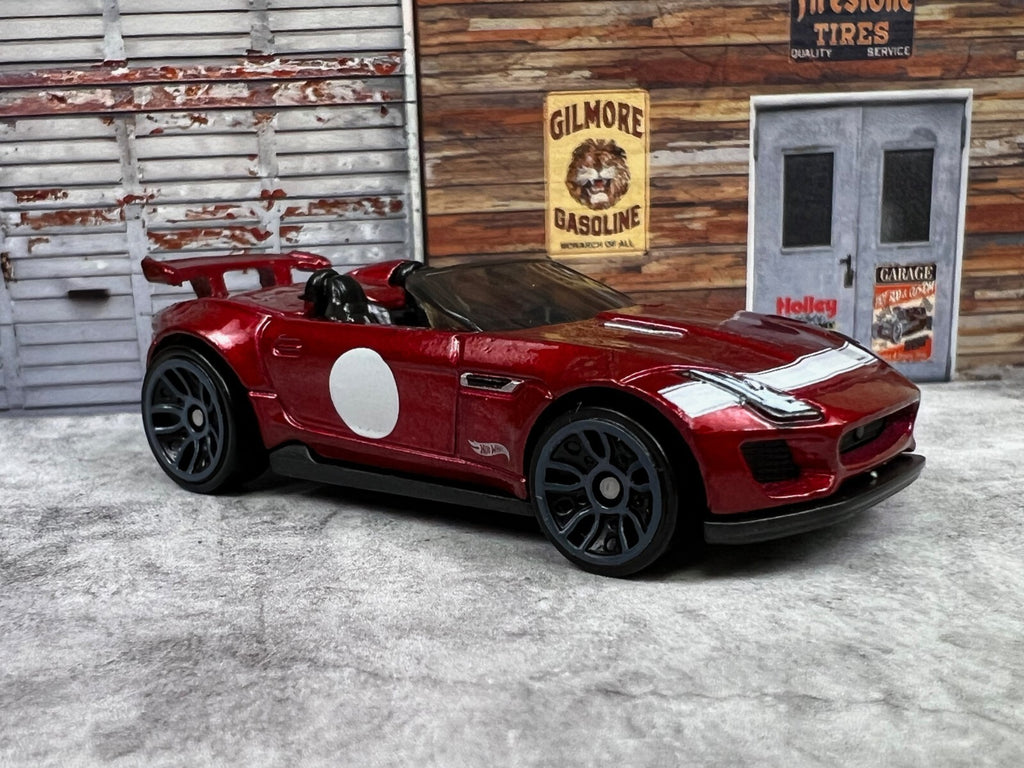 🔥🔥🔥Hot Wheels HW Exotics '15 Jaguar F-Type Project 7 Metalflake Red C11🔥🔥🔥