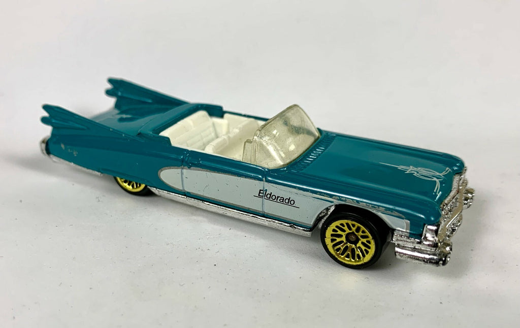 🔥🔥🔥🔥Hot Wheels '59 Cadillac Eldorado Convertible Turquoise and White🔥🔥🔥🔥
