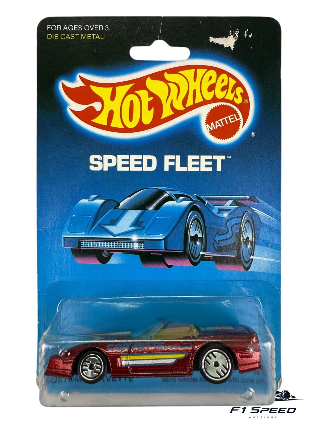 🔥🔥Hot Wheels Blackwalls Custom Corvette Convertible Speed Fleet Red H35🔥🔥
