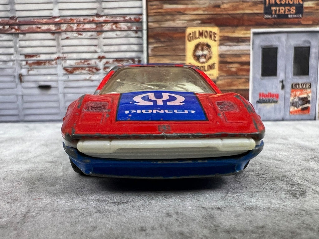 🇮🇹🇮🇹Matchbox Superfast Ferrari 308 GTB PIONEER Red/Blue 1981 C9🇮🇹🇮🇹