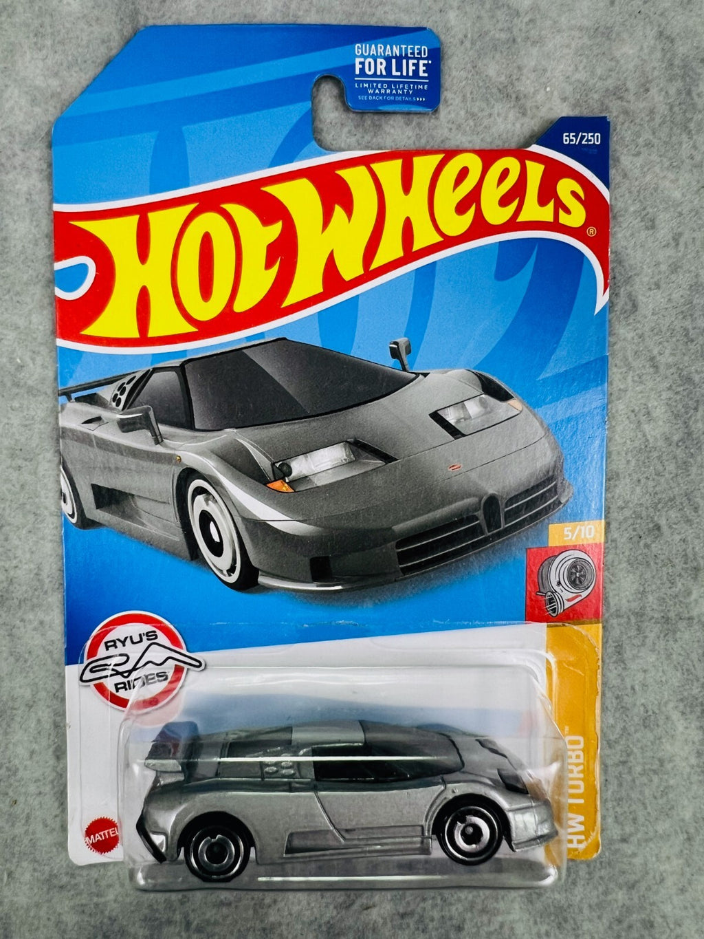 🔥🔥🔥 Hot Wheels '94 Bugatti EB110 SS Silver HW Turbo H30🔥🔥🔥