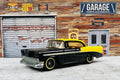🇺🇸Hot Wheels Larrys Garage '56 Chevy Bel Air Black Yellow Loose C20🇺🇸