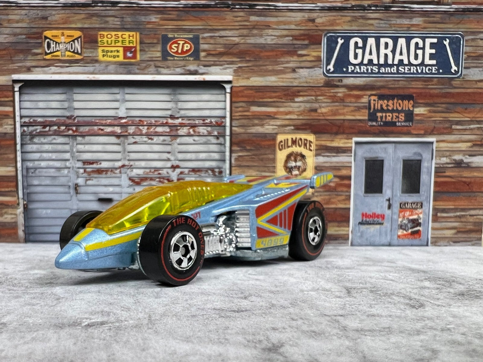 🔥🔥🔥Hot Wheels The Hot Ones Shadow Jet Chase  Silver Redline🔥🔥🔥